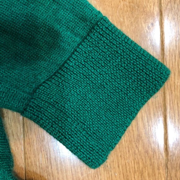 Fenn Wright Manson 100% Extrafine Merino Wool Cowl Neck Green Sweater Size M - Picture 5 of 9